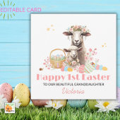 最初のパーソナライズされたイースターカード、最初のイースターラム シーズンカード