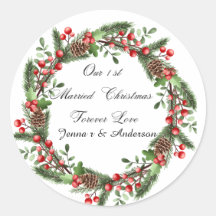 最初のパーソナライズされたク結婚したリスマス