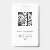 最初のパーソナライズされたレスポンダーの写真IDセキュリティID バッジ (裏面)