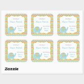 最初のパーソナライズされた図書帳プレートシール スクエアシール (シート)