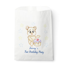 最初のパーソナライズされた誕生日テディベアボーイ