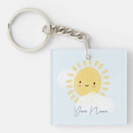 最初のパーソナライズされた誕生日ベイビーシャワーサンシャイン キーホルダー