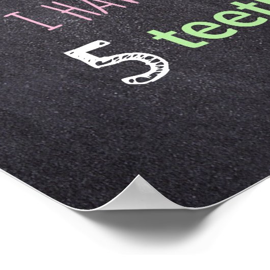 最初のパーソナライズされた誕生日マイルストーン ポスター (角)