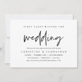 最初のパーティーは、Brunch結婚お祝いの後に 招待状 (正面)