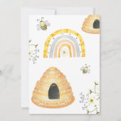 最初のビーデイ スイート・アズ・キャン・ビー誕生日 招待状 (裏面)