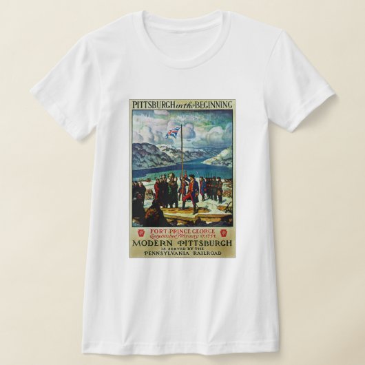 最初のピッツバーグ Tシャツ (レイダウン)