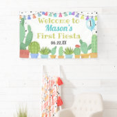 最初のフィエスタボーイタコパーティーサボテンの誕生日 横断幕 (インサイチュ)