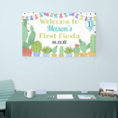 最初のフィエスタボーイタコパーティーサボテンの誕生日 横断幕 (トレードショー)