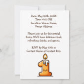 最初のフィエスタ サボテンの誕生日 カスタム写真 招待状 (裏面)