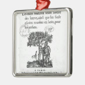 最初のフランスラテン系の辞書のTitlepage メタルオーナメント (左)