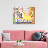 最初のフーチング キャンバスプリント (インサイチュ (リビング))