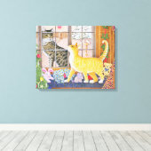 最初のフーチング キャンバスプリント (インサイチュ (ウッドフロア))