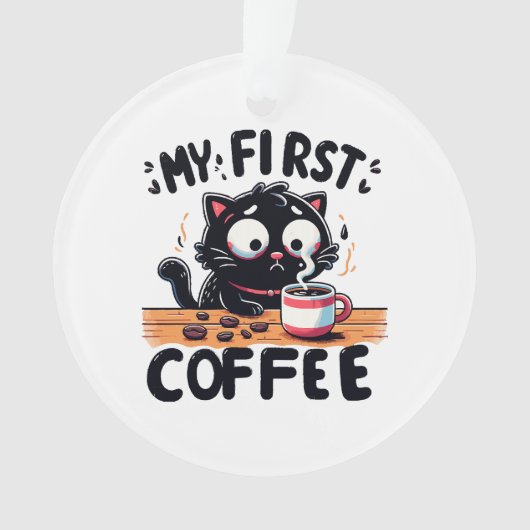 最初のブラックコーヒー冒険 オーナメント (正面)