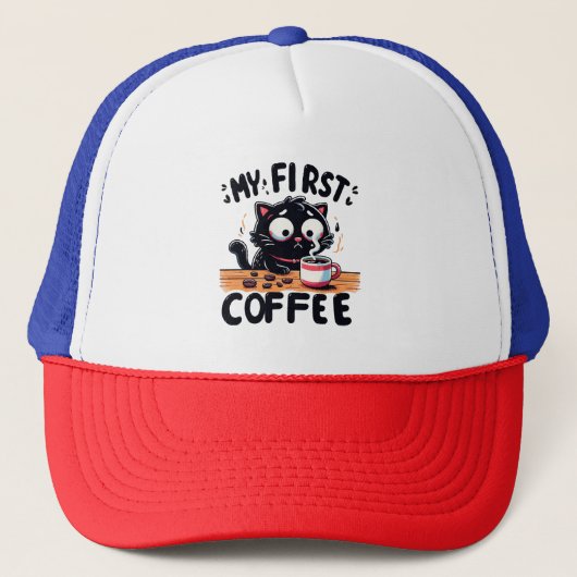 最初のブラックコーヒー冒険 キャップ (正面)