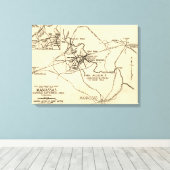 最初のブル走ーの戦い – 南北戦争パノラマ2 キャンバスプリント (インサイチュ (ウッドフロア))