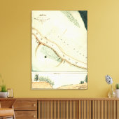 最初のブル走ーの戦い – 南北戦争パノラマ4 キャンバスプリント (インサイチュ (リビング))