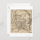 最初のブル走ーの戦い – 南北戦争パノラマ4 ポストカード (正面/裏面)