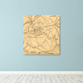 最初のブル走ーの戦い – 南北戦争パノラマ6 キャンバスプリント (インサイチュ (ウッドフロア))