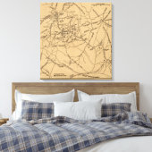 最初のブル走ーの戦い – 南北戦争パノラマ6 キャンバスプリント (インサイチュ (寝室))