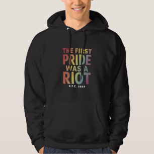 最初のプライドは暴動だった LGBT ゲイ アライ レインボー パーカ