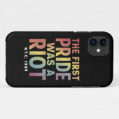 最初のプライドは暴動だった LGBT ゲイ アライ レインボー Case-Mate iPhoneケース (裏面(横))