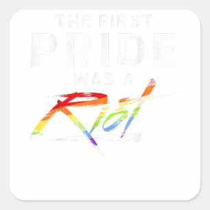 最初のプライドは暴動だった – LGBT スクエアシール