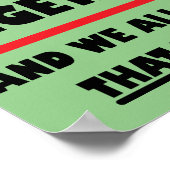 最初のベジタリアンおもしろいのポスター記号 ポスター (角)