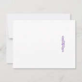 最初のベビーシャワー-黄色 招待状 (裏面)