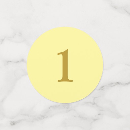 最初のベビー誕生日パーティ数々のーとカラーレイ コンフェッティ (スモール正面)