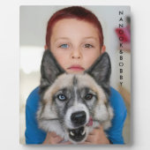 最初のペットパーソナライズされたの形見を作成 フォトプラーク (正面)