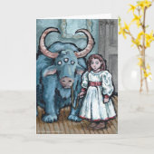 最初のペット#1 -空白の内面外見上の挨拶 カード (黄色い花)