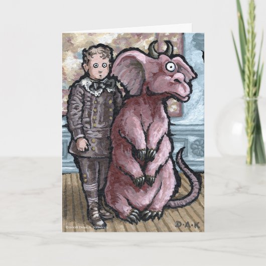 最初のペット#6 -空白の内面外見上の挨拶 カード (正面)