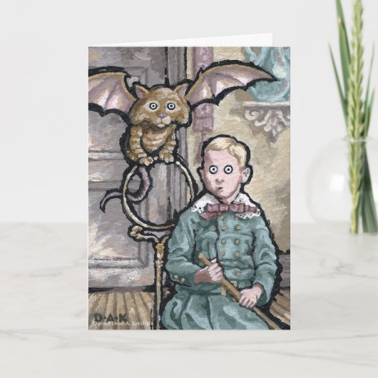 最初のペット#8 -空白の内面外見上の挨拶 カード (正面)