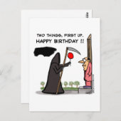 最初のページ、ハッピーバースデー!! ポストカード (正面/裏面)