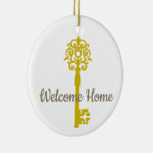 最初のホームまたは新しいホーム セラミックオーナメント (右)