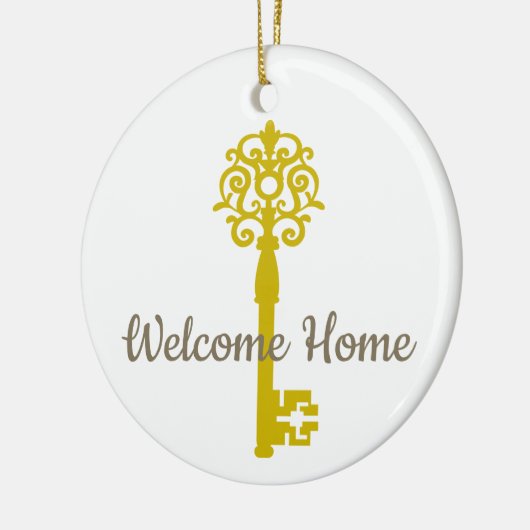 最初のホームまたは新しいホーム セラミックオーナメント (左)
