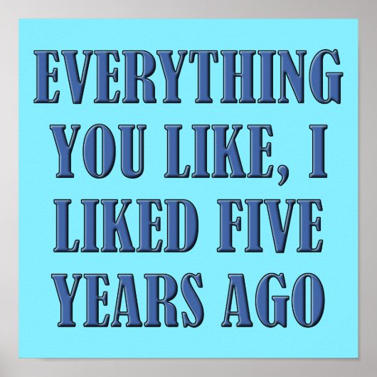 最初のポスターサインおもしろいが好きだった ポスター (正面)