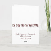 最初のポニー乗り_古いファッションドフォトカード カード (裏面)