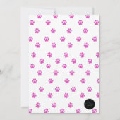 最初のポーティ!最初の誕生日 招待状 (裏面)