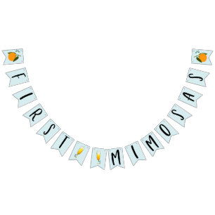 最初のミモサス バンティングフラッグ