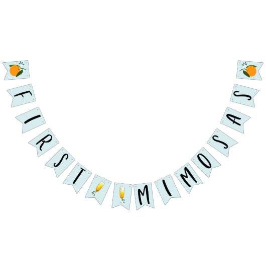 最初のミモサス バンティングフラッグ (全)