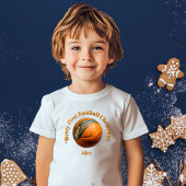 最初のメリーサッカークリスマスベビーギフト ベビーTシャツ