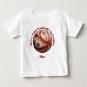 最初のメリーサッカークリスマスベビーギフト ベビーTシャツ (正面)
