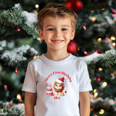 最初のメリー誕生日クリスマスベビーギフト ベビーTシャツ