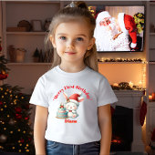 最初のメリー誕生日クリスマスベビーギフト ベビーTシャツ