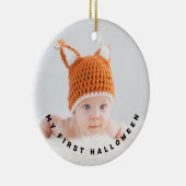 最初のモダンハロウィーン写真 セラミックオーナメント (右)