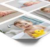 最初のモダン誕生日フォトマイルストーンポスター ポスター (角)