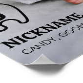 最初のモダン誕生日フォトマイルストーンポスター ポスター (角)