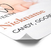 最初のモダン誕生日フォトマイルストーンポスター ポスター (角)