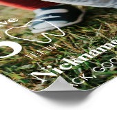 最初のモダン誕生日フォトマイルストーンポスター ポスター (角)